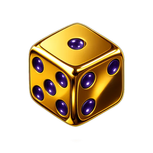 Floating 3D Gold Die on Cricbet99